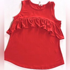 Cato Size XS Ruffled Sleeveless Top
